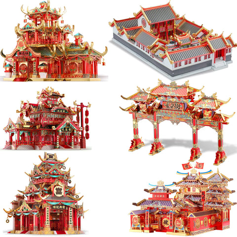 Piececool 3D Metal Puzzle for Adult Chinese Style Building Kits