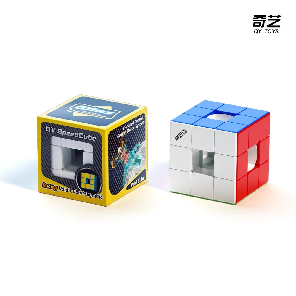 QiYi Racing Void Hollow Magnetic UV Magic Speed Cube Stickerless