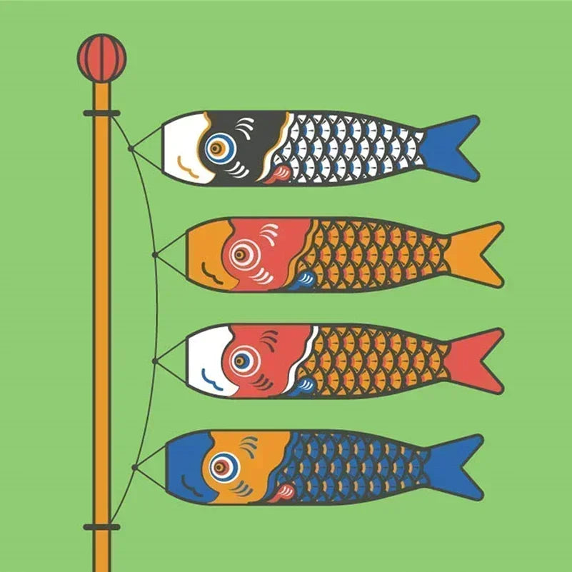 40cm Japanese Carp Windsock Streamer Fish Flag Kite