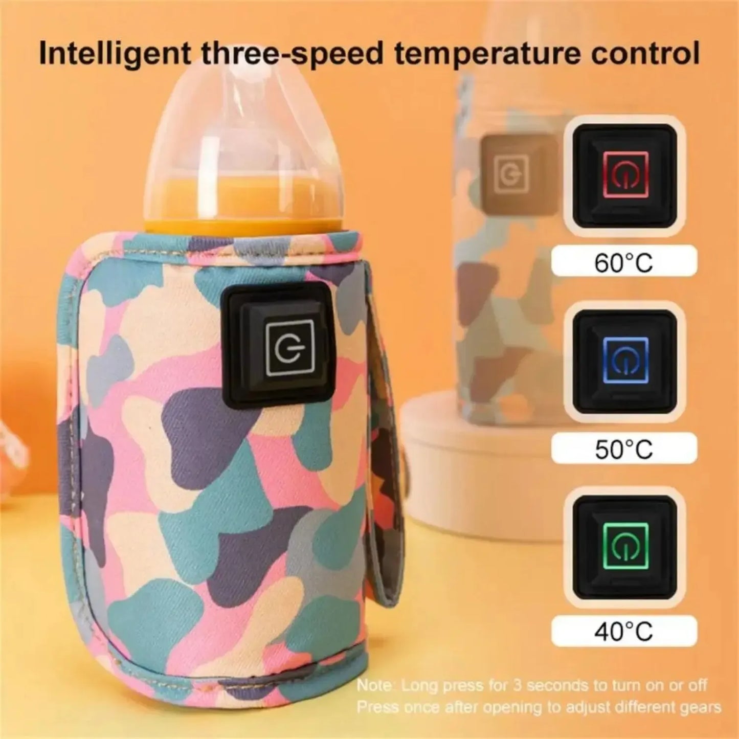 USB Milk Water Warmer Bottle Heater Insulated Bag