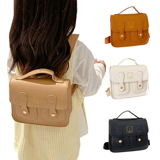 Korean Backpack PU Leather