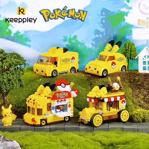 Keeppley Pokemon building blocks Pikachu car model