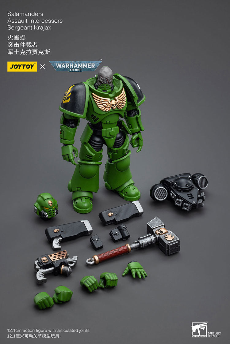 JOYTOY Warhammer 40K Salamanders Assault Intercessors Sergeant Krajax