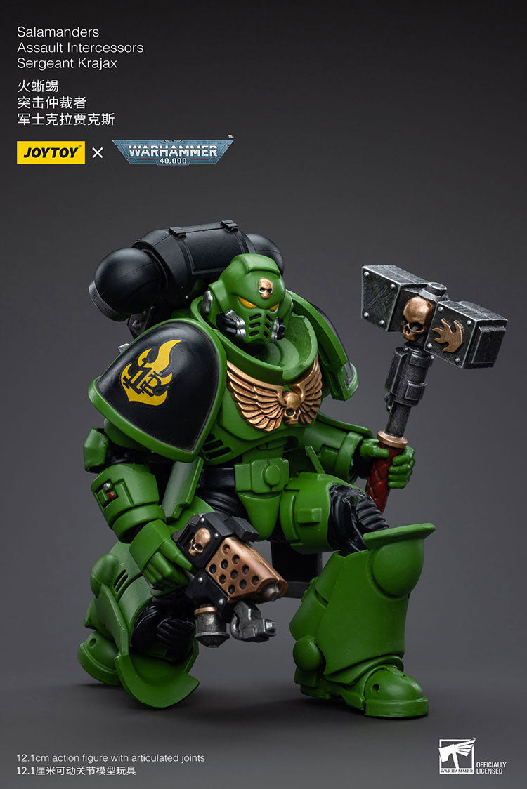 JOYTOY Warhammer 40K Salamanders Assault Intercessors Sergeant Krajax