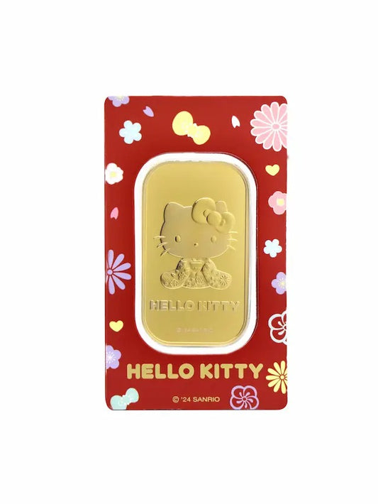 Sanrio Hello Kitty Showa Collection 24K Gold-Plated Ingot