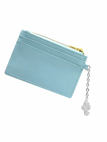 Sanrio My Melody "Go Shopping" Pemegang Kartu Biru Muda dengan Pesona Berlapis Perak