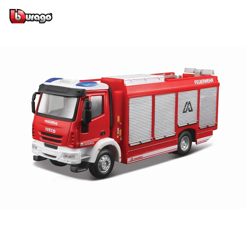 Bburago 1/50 Emergency Force Iveco Magirus RW model Alloy