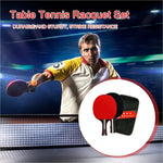 Table Tennis Racket 2 Rackets & 3 Balls