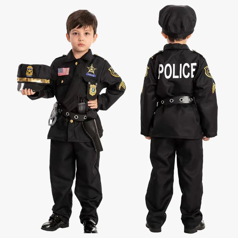 Children Policeman Costumes Set