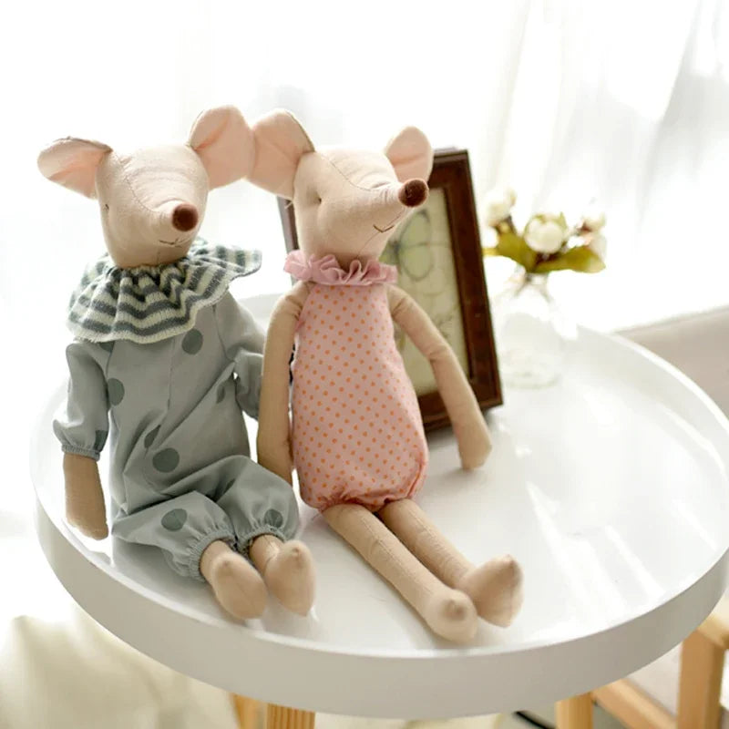 Little Cotton Bowknot Mouse Doll