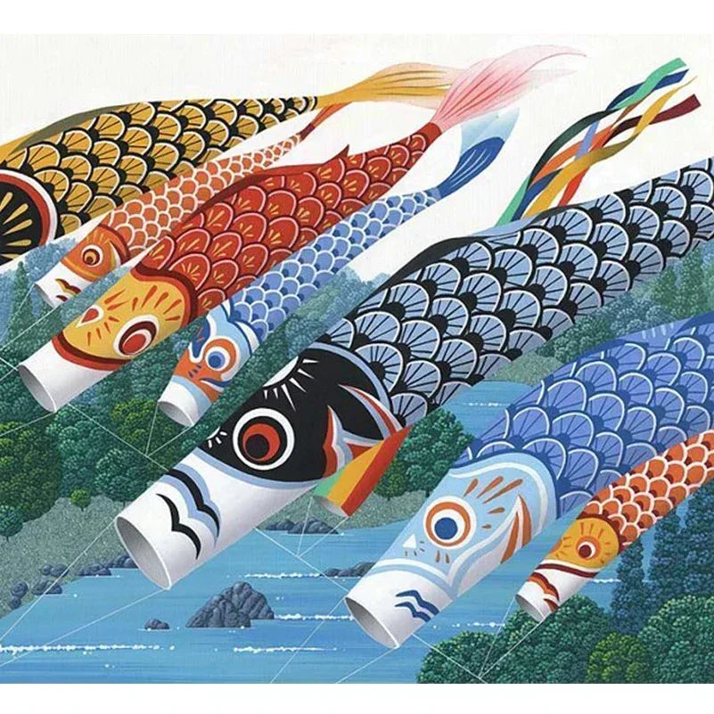 40cm Japanese Carp Windsock Streamer Fish Flag Kite