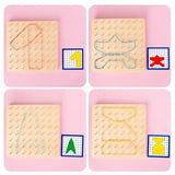 Montessori Educational Kids Baby Creative Toy Graphics Math Pattern Blocks
