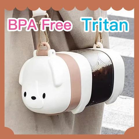 BPA FREE Tritan Dog Water Bottle With Straw