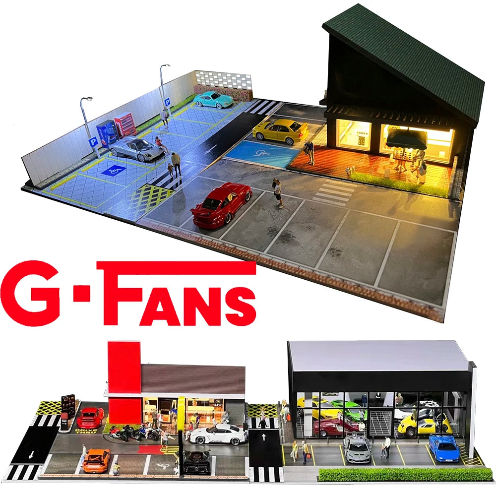 G Fans Models Car Parking Lot 1/64