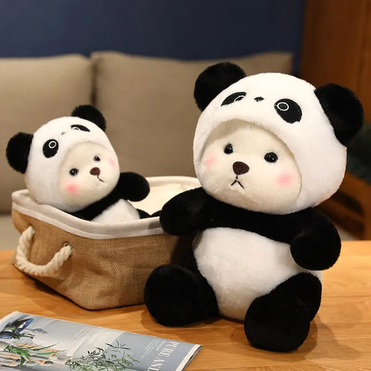 26cm Soft Stuffed Bear Turn Into Panda