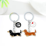 I LOVE Alaska Husky Dog Dachshund Keychain