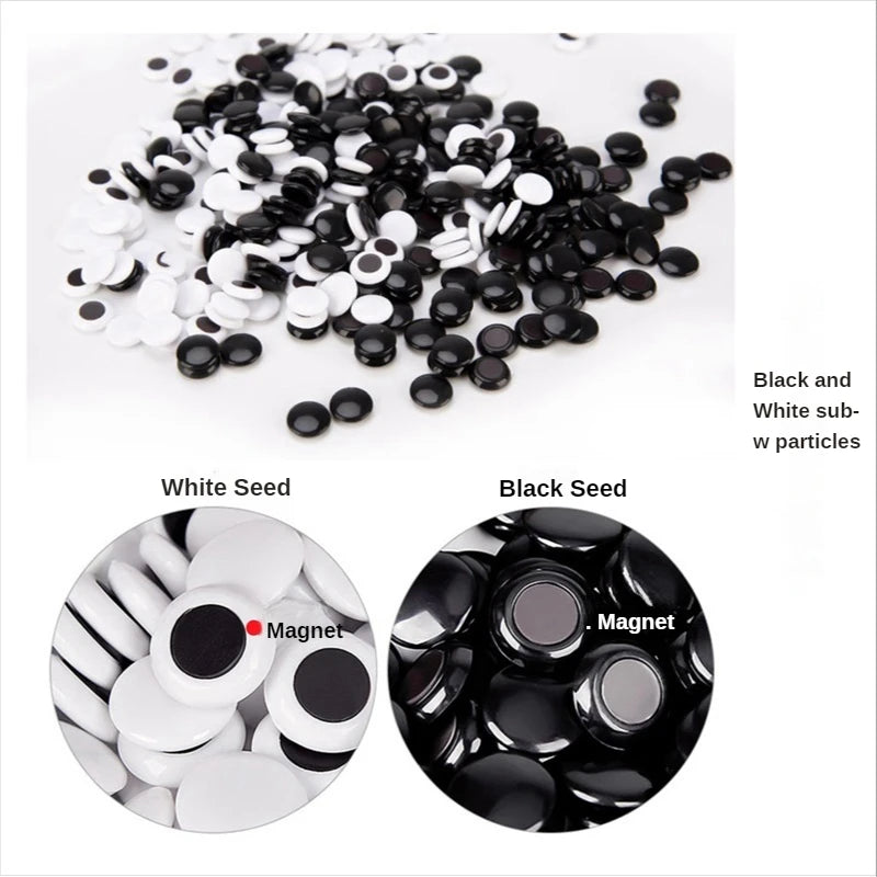 Magnetic Go Game Foldable Weiqi Acrylic Black White Chess Set