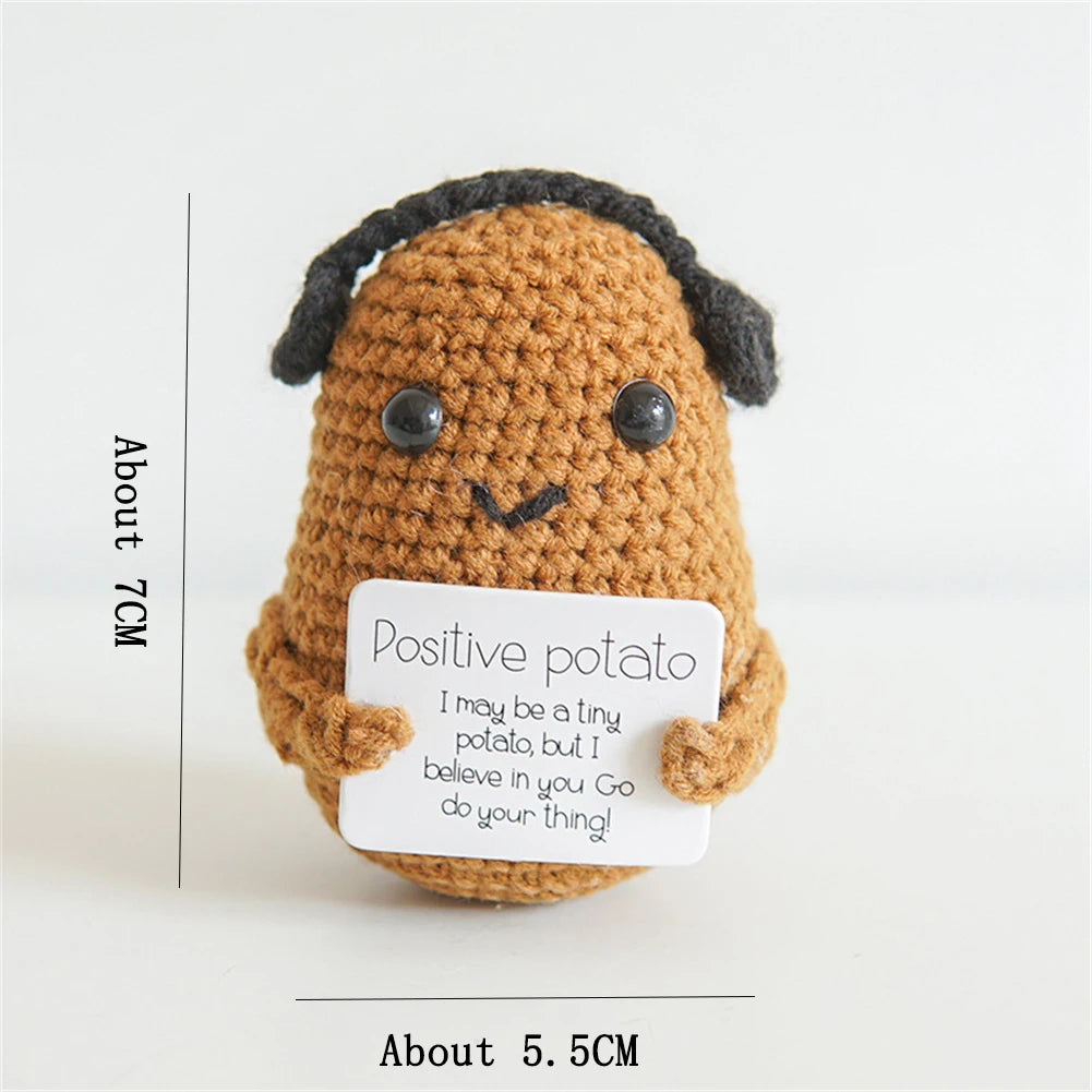 Cute Potato Handmade Plush Ornament Knitting Wool Yarn