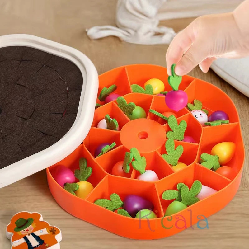 Baby Montessori Carrot Farm For Toddler