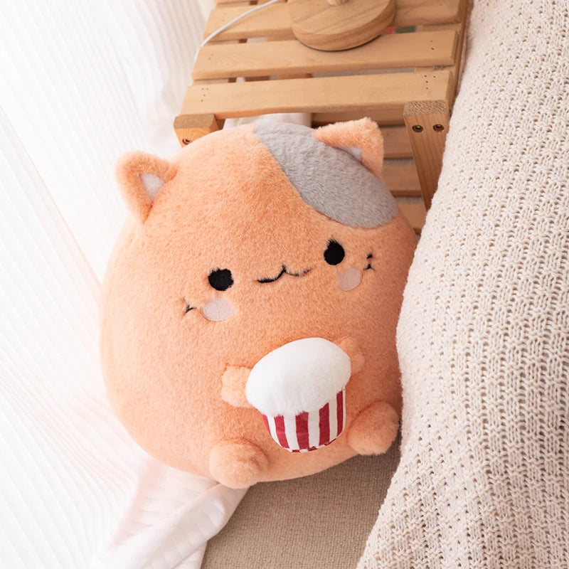 Kawaii Stuffed Animal Strawberry Popcorn Plushies