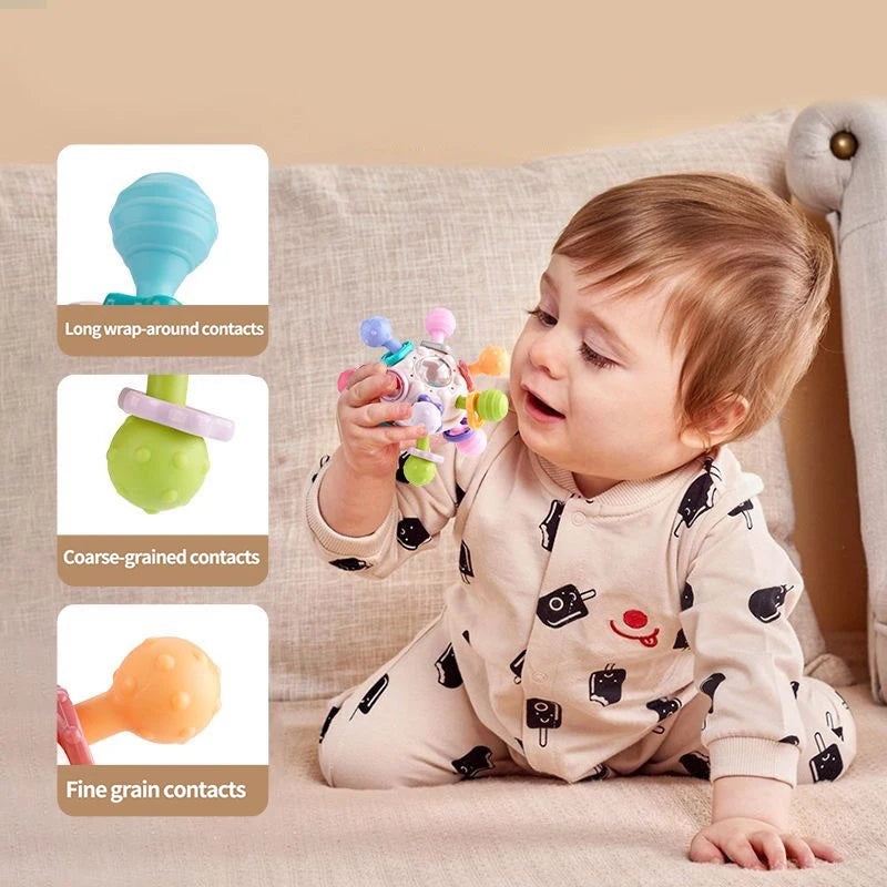 BPA Free Rotating Rattle Ball Grasping Activity