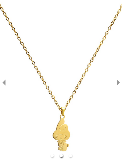 Sanrio My Melody "Go Shopping" Gold-Plated Necklace