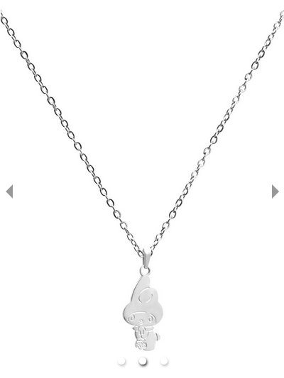 Sanrio My Melody "Go Shopping" Silver-Plated Necklace