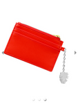 Sanrio Hello Kitty "Go Shopping" Red Cardholder with Silver-Plated Charm