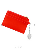 Sanrio Hello Kitty "Go Shopping" Red Cardholder with Silver-Plated Charm