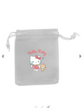 Sanrio Hello Kitty "Go Shopping" Pemegang Kartu Merah dengan Pesona Berlapis Perak