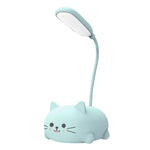 子供部屋用 LED デスクランプ かわいい猫ランプ USB 充電式