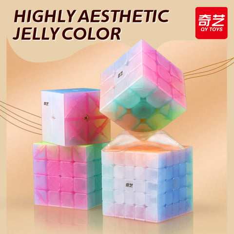 QiYi Jelly Color Speedcube 2x2 3x3 4x4 5x5
