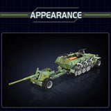 Mould King 20027 Military Tank Half Tracked Armored Vehicle