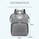 Multi function Waterproof Diaper Changing Bags with Bed