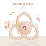 BPA Free Food Grade Silicone Music Rattle Toy