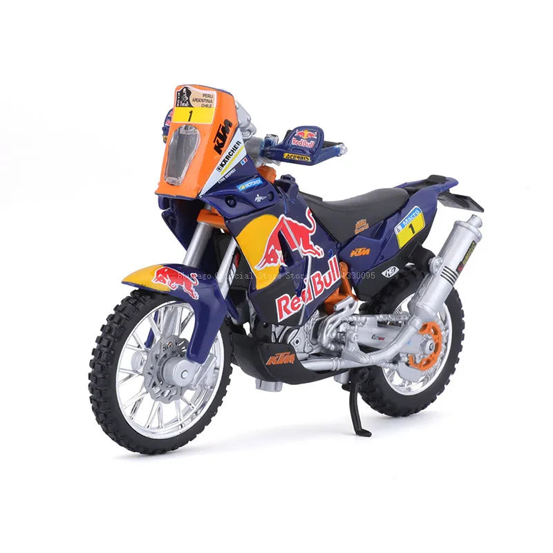 Bburago 1:18 KTM450 Rally Alloy Motorcycle Model