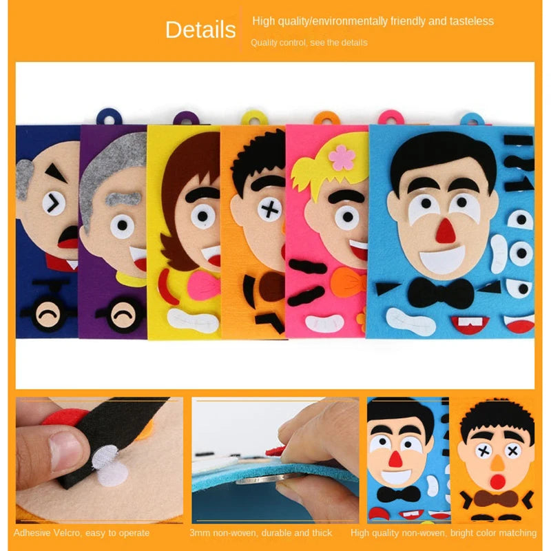 3D Facial Expression Game Learning Toys for Kids