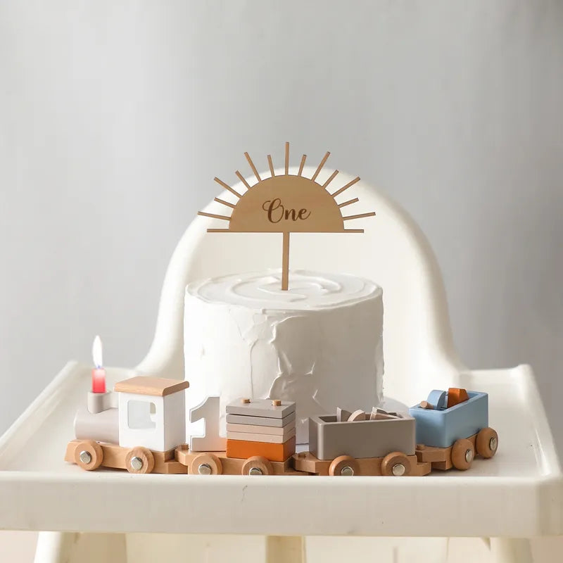 Wooden Train Birthday Montessori Toys