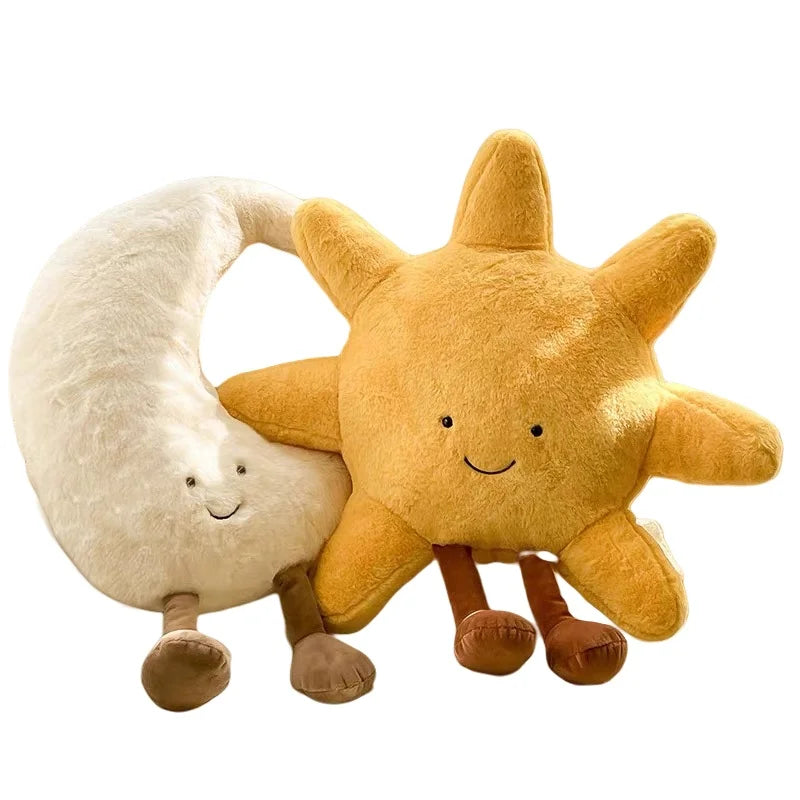 Nordic Smiling Face Moon Sun Plushie