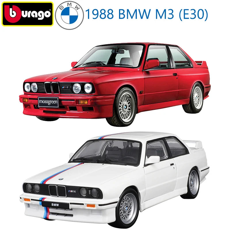 Bburago 1998 BMW M3 (E30) スポーツカー モデル 1:24 スケール 合金