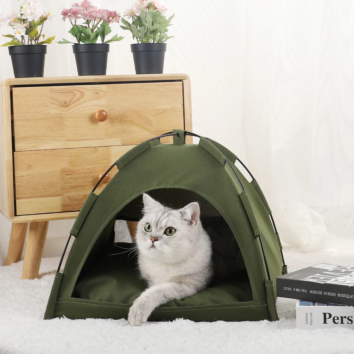 Pet Tent Bed Warm Cushions