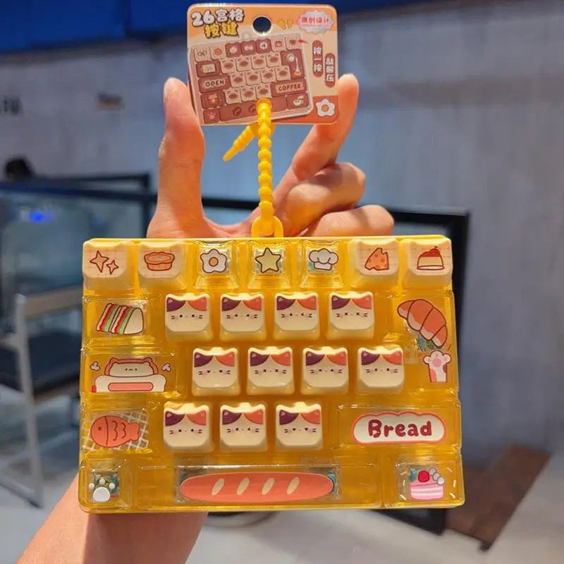 26 Key Pudding Keyboard Cartoon Clicker