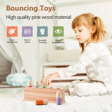 Wooden Bouncing Color Recognition Toy