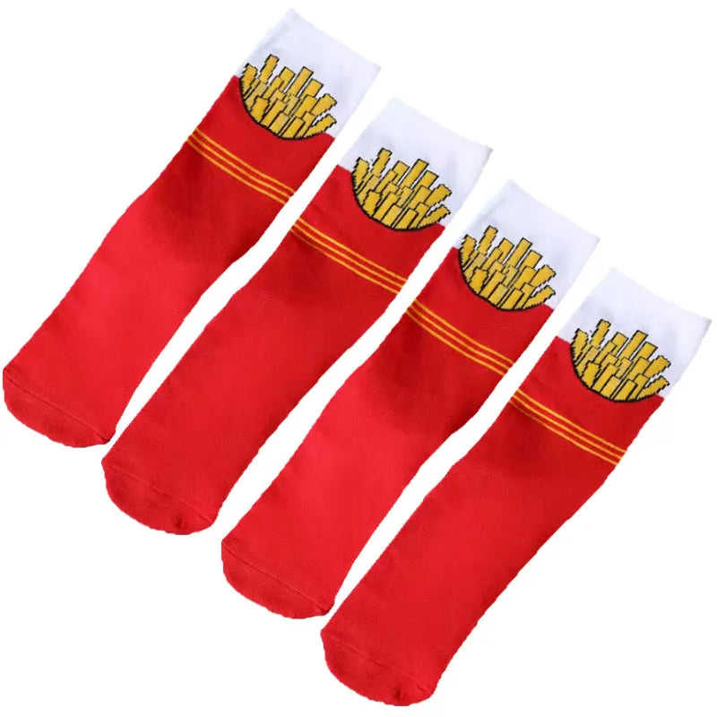 French Fries Socks 1 Pair