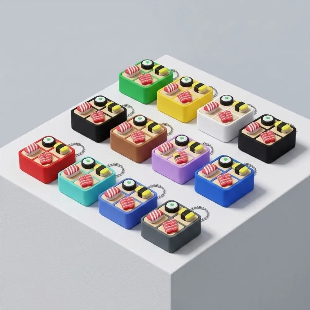 Sushi Box Clicker Keychain
