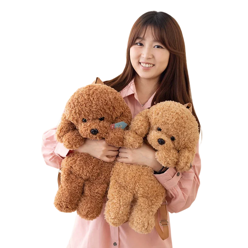 Soft Poodle Backpack LIGHT BROWN