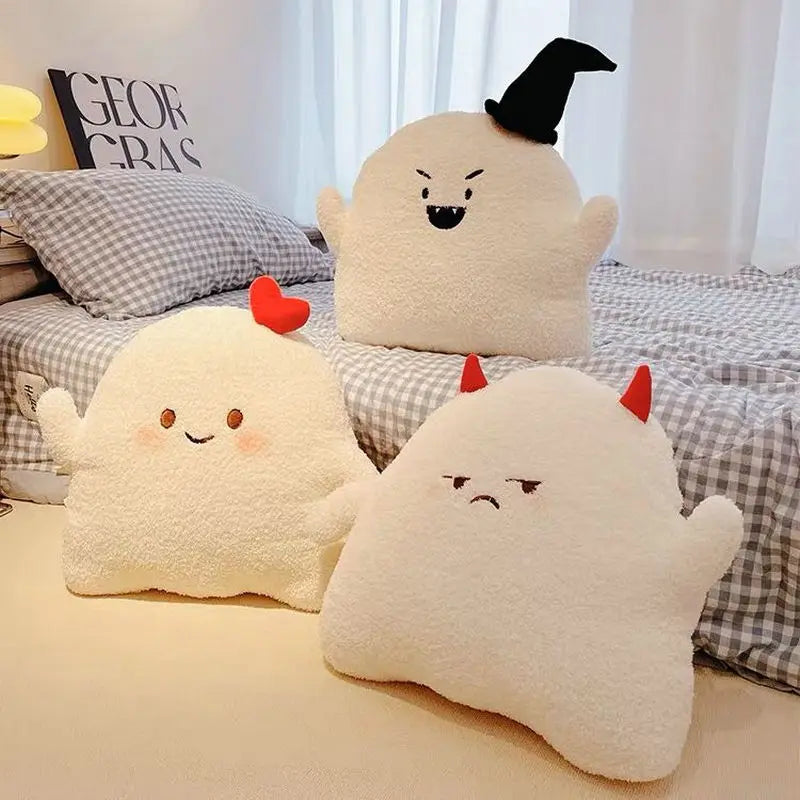 Soft Ghost Throw Pillow Plush Toy ANGRY