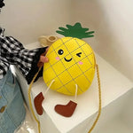 Pineapple Shape Cartoon Mini Versatile Shoulder Bag