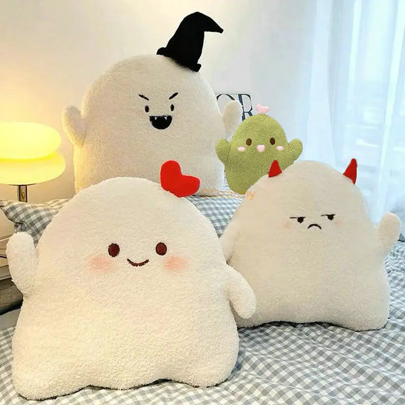 Soft Ghost Throw Pillow Plush Toy ANGRY