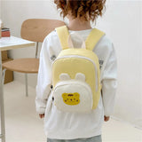 Little Bear Korean Canvas Kids Backpack